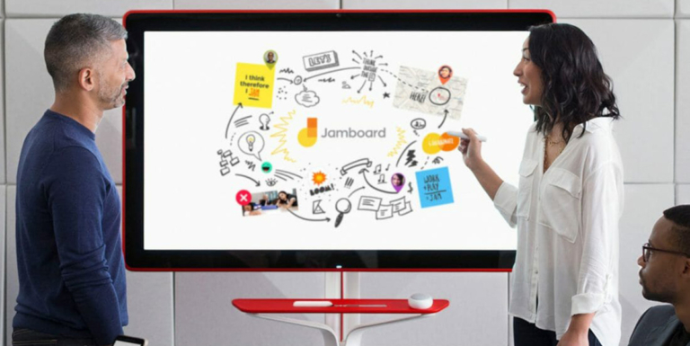 Maak jouw plannen voor je nieuwe jaar samen met de magie van een Jamboard header