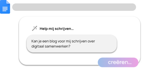 Schrijven met Gemini in Google Docs