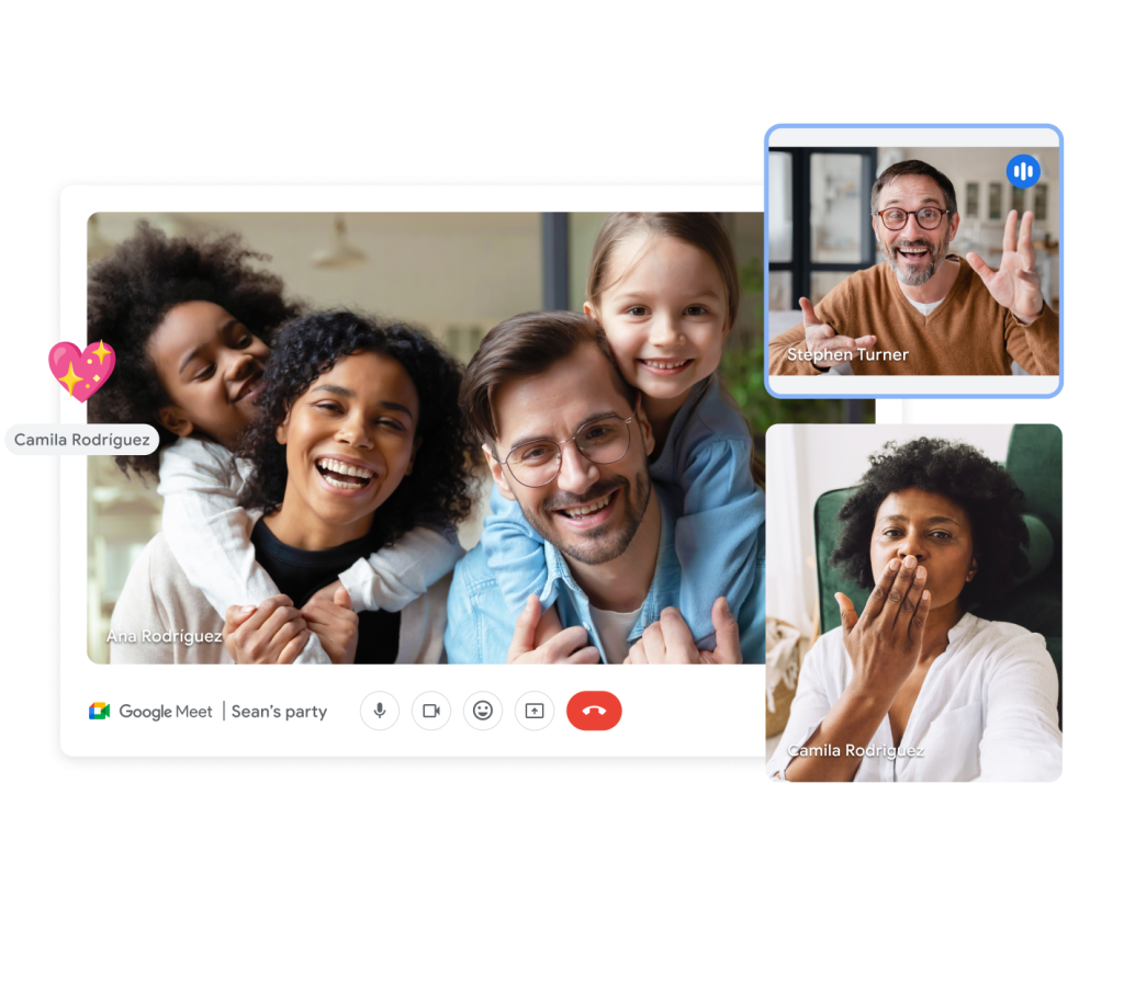 Videobellen met familie kan met Google Meet